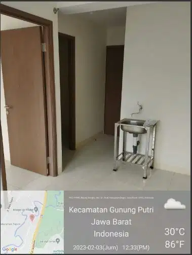 Sewa Kamar Apartemen Podomoro Golf View Cimanggis Depok