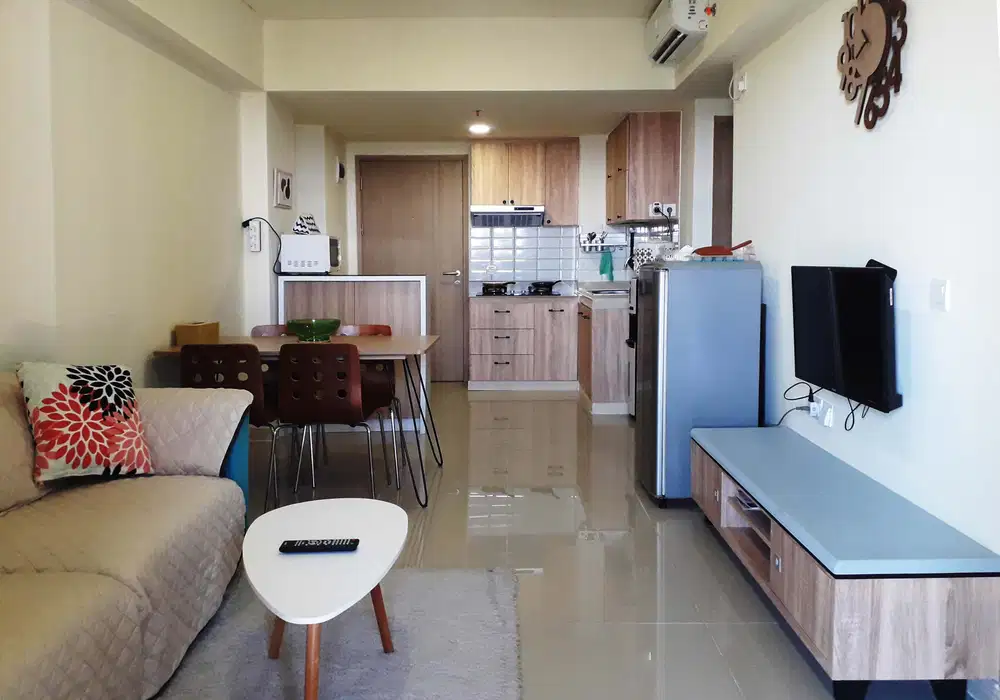 Bayar /bulan Apartemen Meikarta 3BR, Full Furnished & Electronik