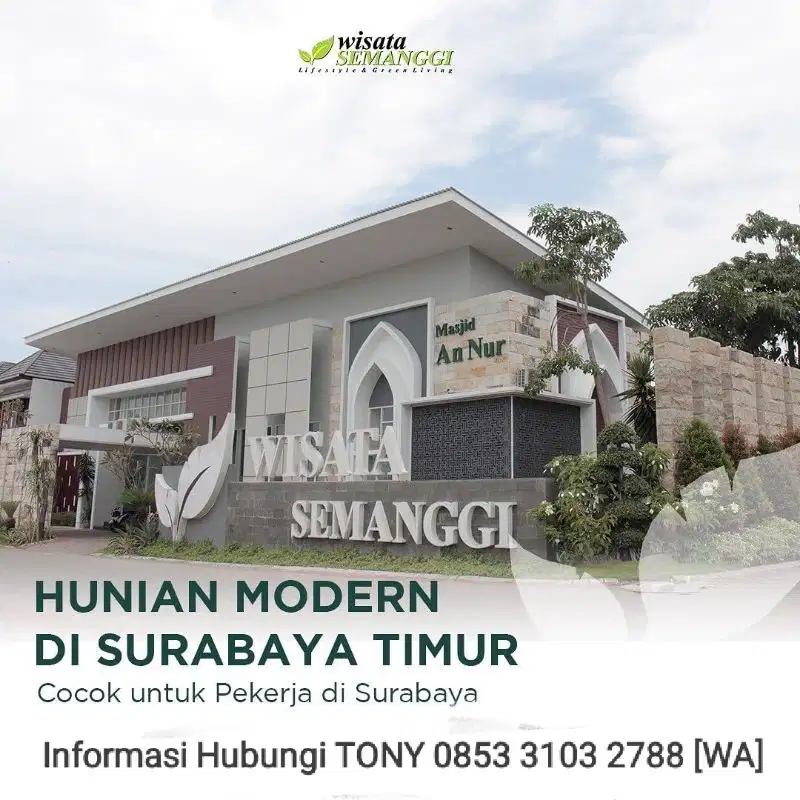 Rumah Murah Surabaya WISATA SEMANGGI 10Jt dpt Rumah 2Lt