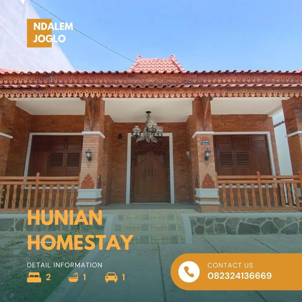 Paling Pojok Dekat RTH, Rumah Joglo Harga Murah Berukuran Luas