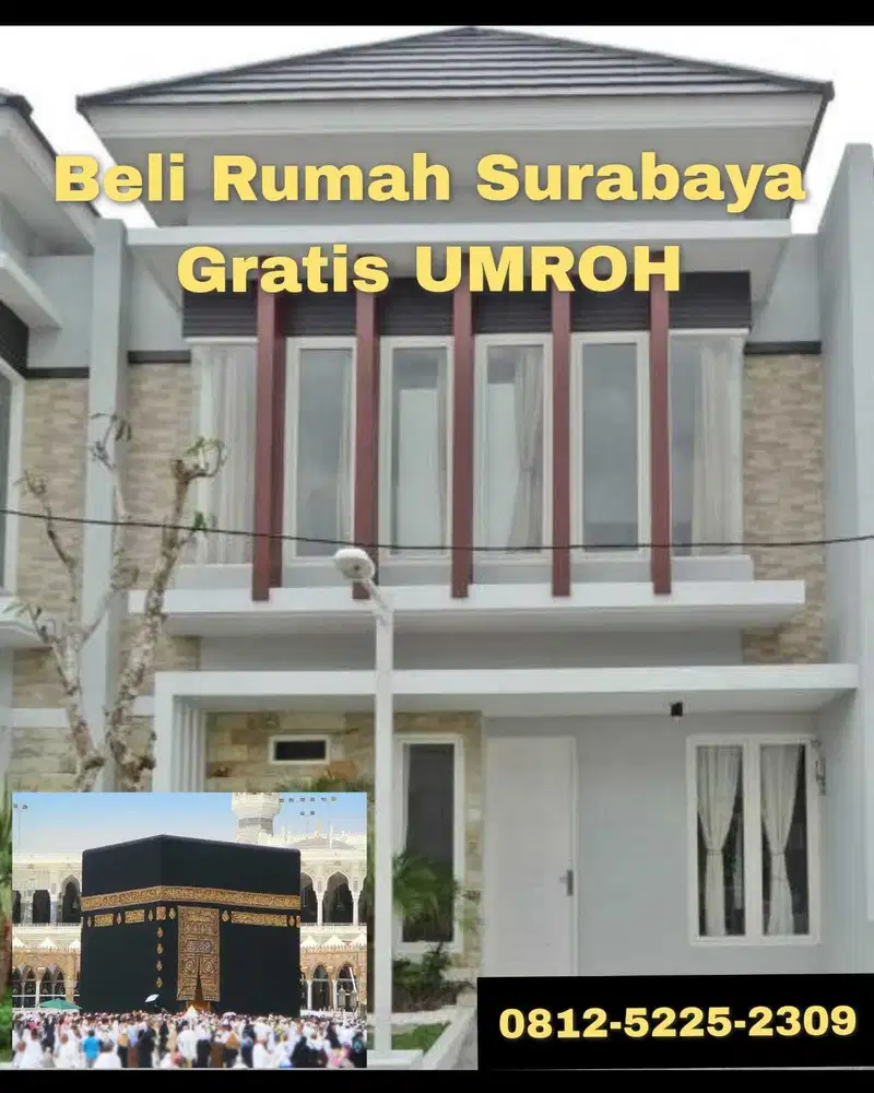 Rumah Surabaya Murah Gratis UMROH hrg 400jt-an Free BI Cheking