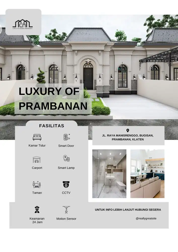 UNIT PREMIUM, RUMAH MODERN FITUR SMARTHOME BISA KPR