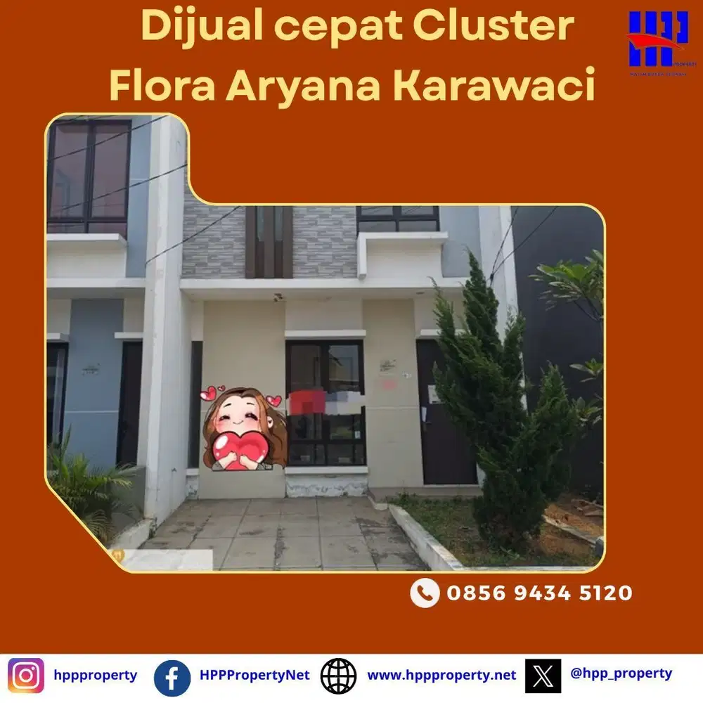 Dijual cepat Cluster Flora Aryana Karawaci
