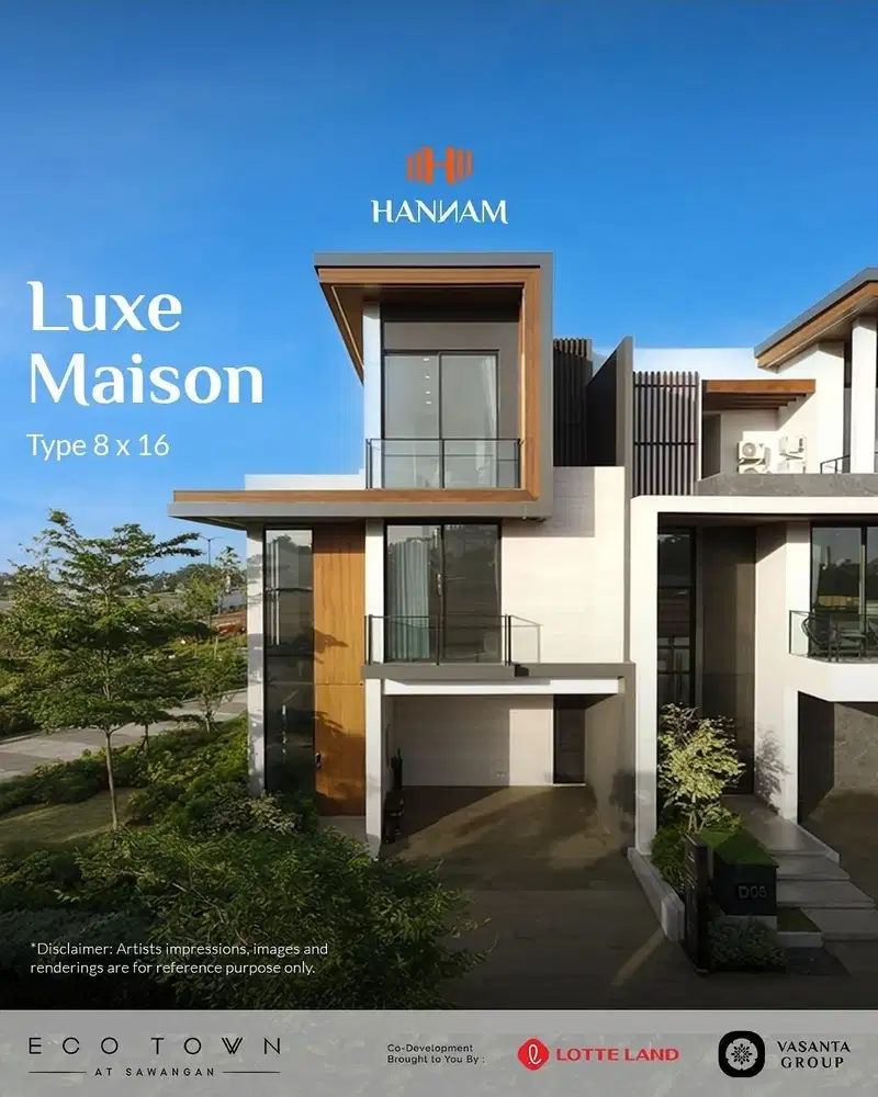 Rumah Mewah 3Lantai + Private Lift at Hannam Ecotown Sawangan