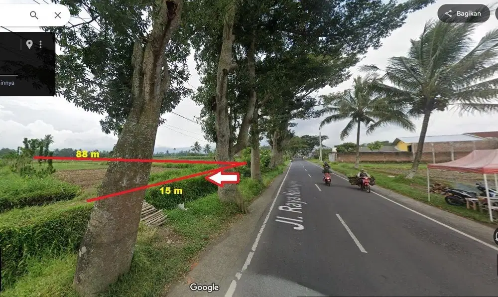 Tanah Murah Poros Kedungrejo Pakis Jual edisi B.U Poll cocok buat usaha