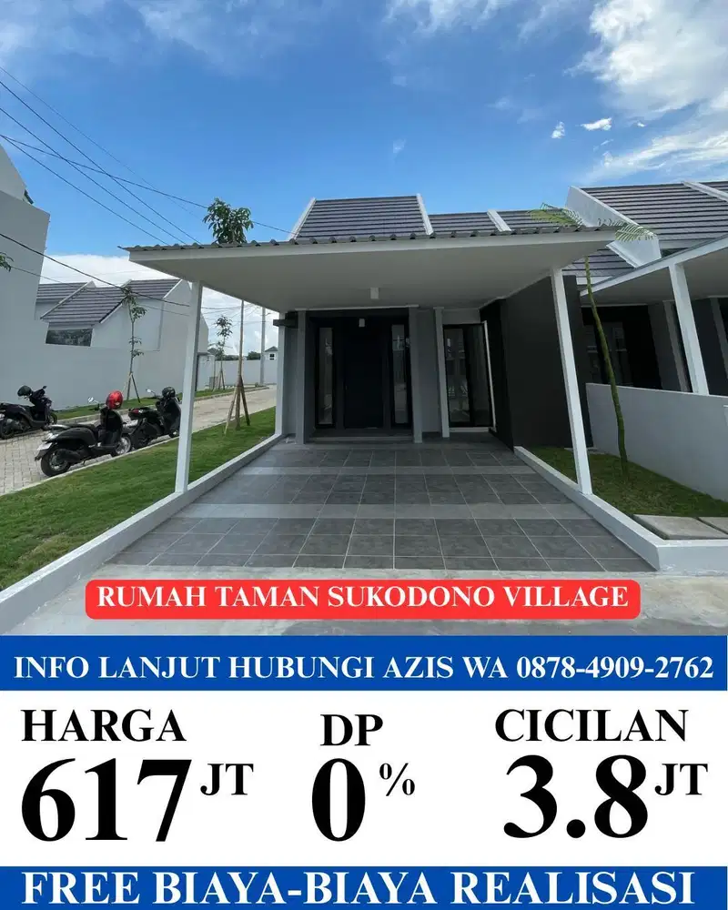 Open unit rumah taman sukodono village jumputrejo sidoarjo free furnis