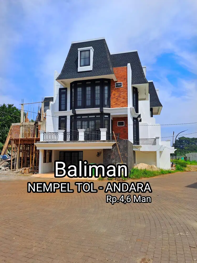 Perumahan baliman nempel tol Andara