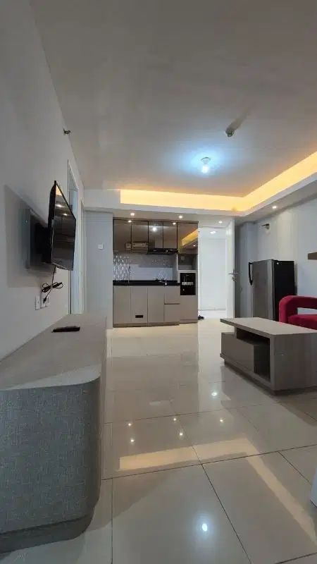 Disewakan 3BR full furnish baru interior Apartemen Bassura city