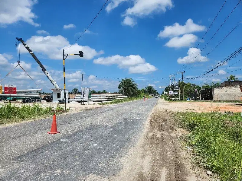 Tanah 65x285, di jl. Garuda  Sakti ,KM 11.