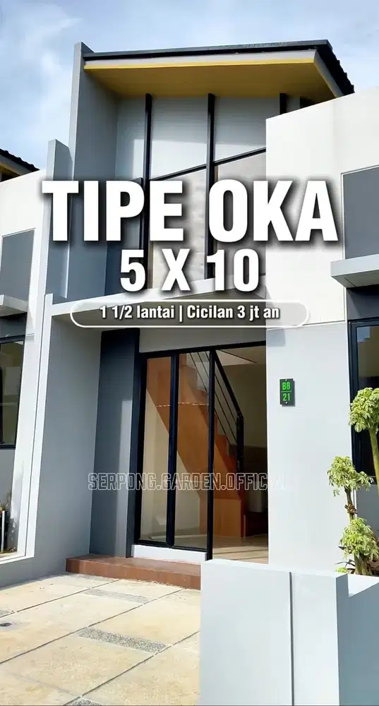 Siap Huni Free PPn 100% Dekat Stasiun Cisauk dan Mall Aeon BSD