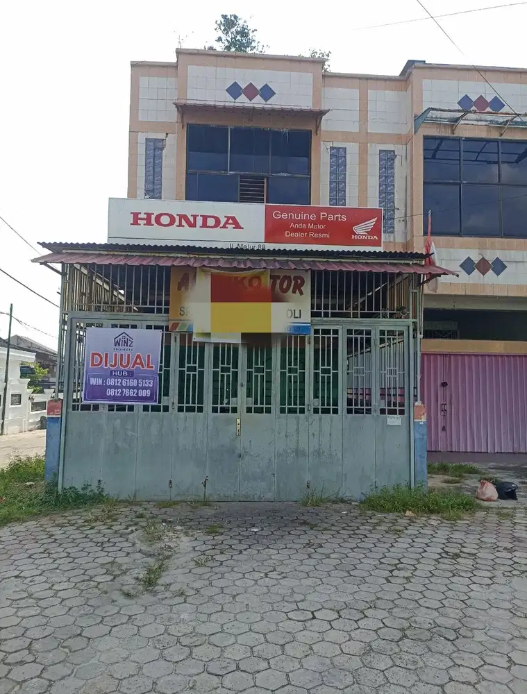 Dijual Ruko 2 lantai di jl Melur kec Senapelan