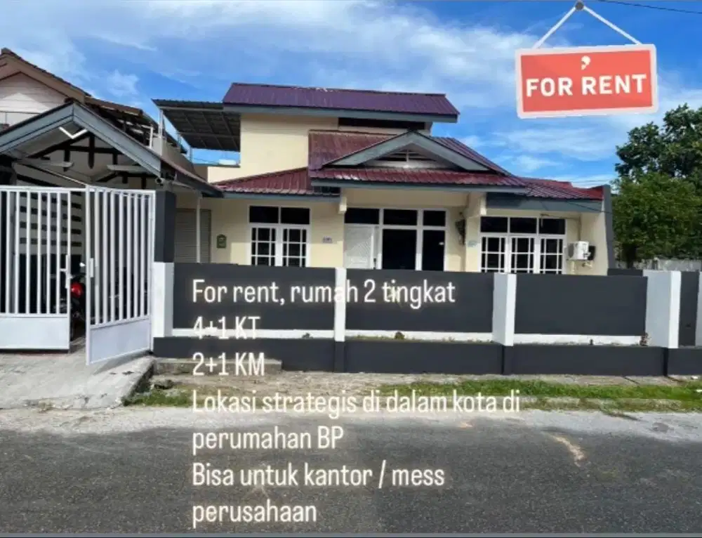 Disewakan rumah tengah kota