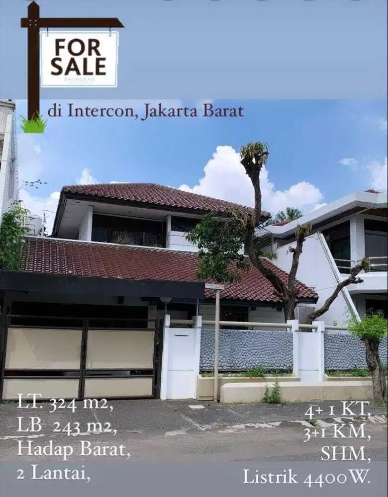 Rumah murah 2 lantai di Intercon