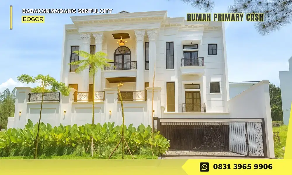 Jual Rumah 3Lantai Mewah di Kawasan terdepan Sentul City full marmer