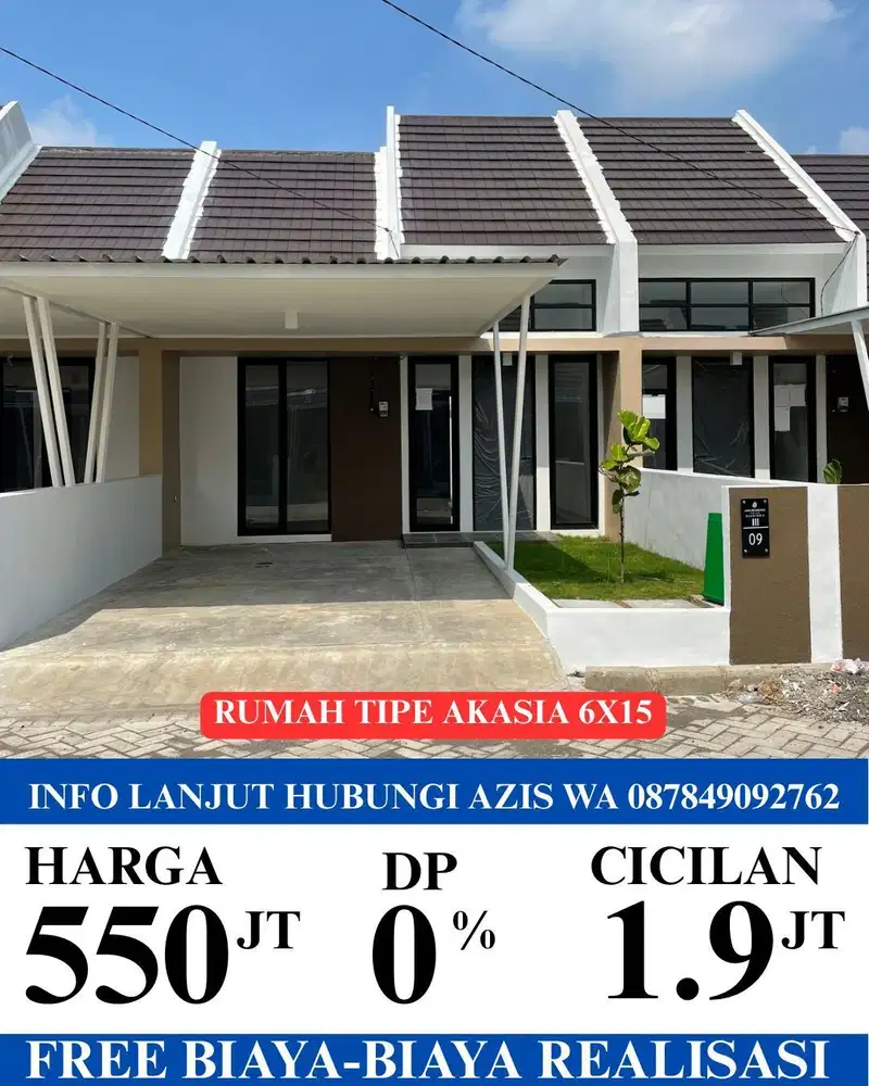 Rumah siap huni tipe akasia lokasi java residence cluster 2 krian sda