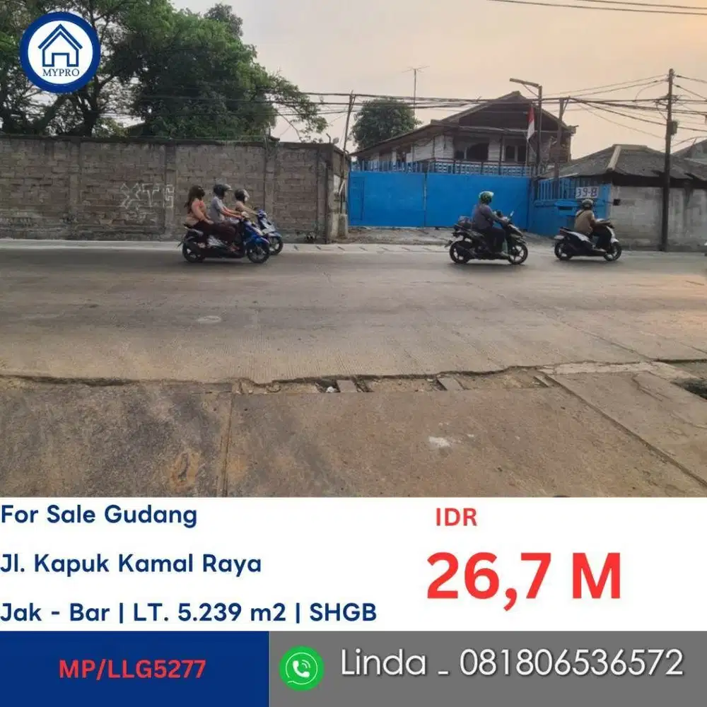 LELANG PABRIK DI KAPUK KAMAL RAYA  KALIDERES JAKARTA BARAT