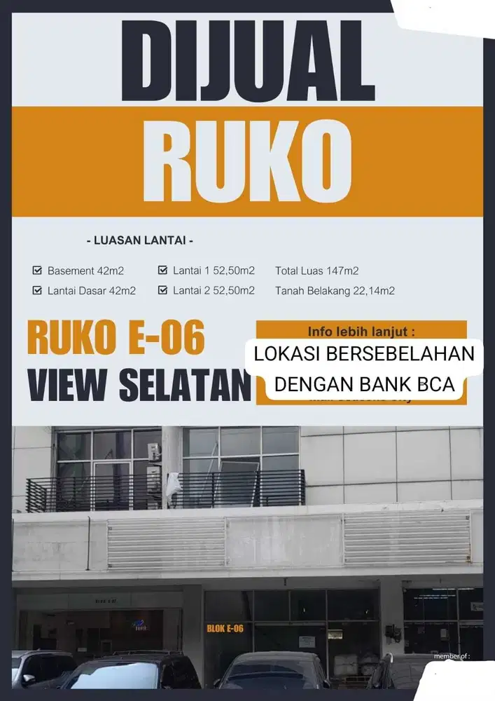 Dijual Ruko Seasons City Lokasi Sangat Strategis