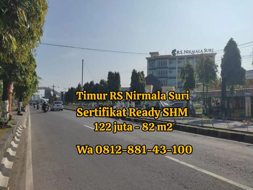 TANAH SERTIFIKAT READY SHM TIMUR RUMAH SAKIT NURMALA SURI SUKOHARJO