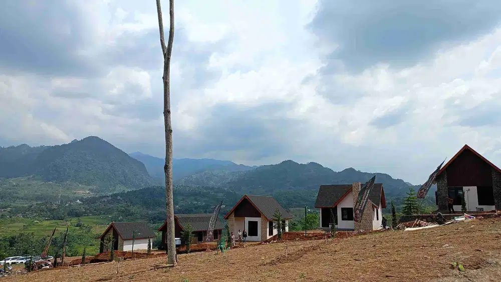 tanah kavling murah eksklusif legalitas SHM View pegunungan the HANJAWONG villas