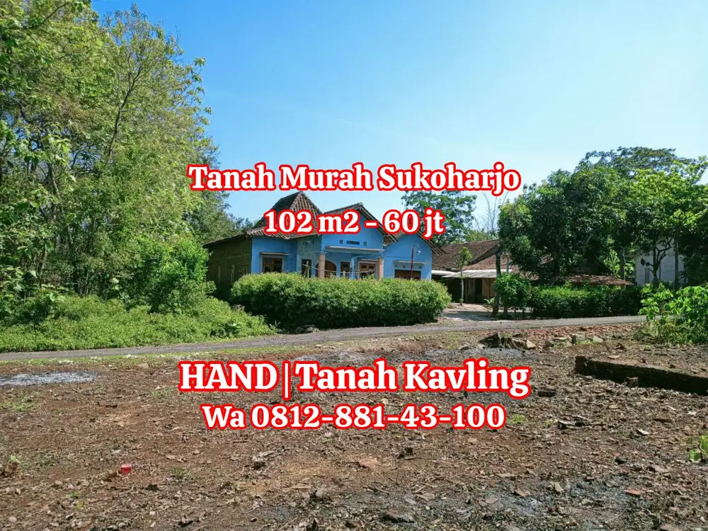 TANAH KAVLING MURAH BUAT INVESTASI DI BENDOSARI SUKOHARJO DEKAT JLT