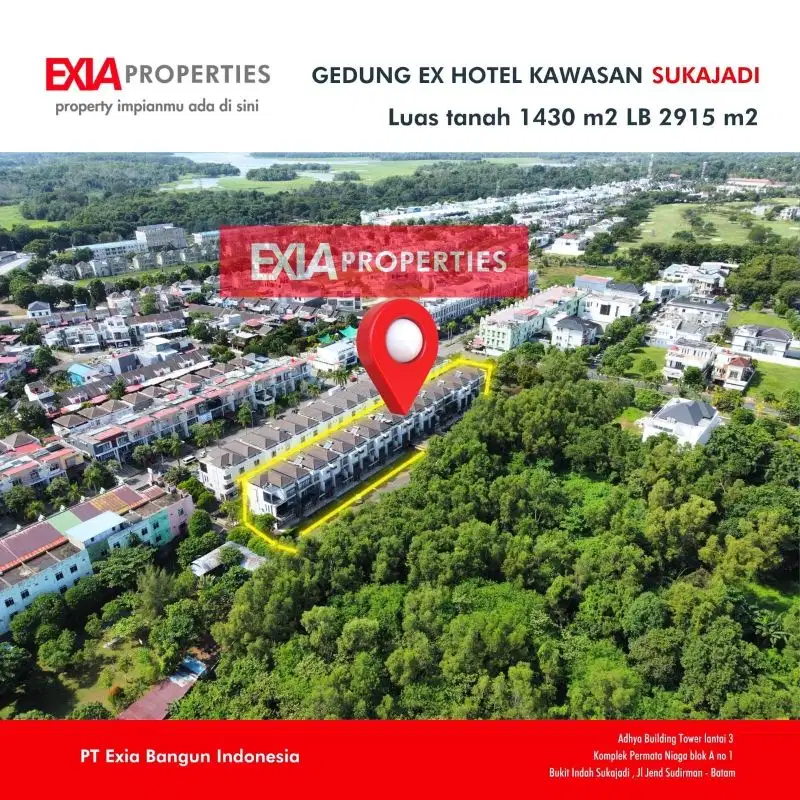 dIJUAL gedung ex hotel bintang 3, Batam center