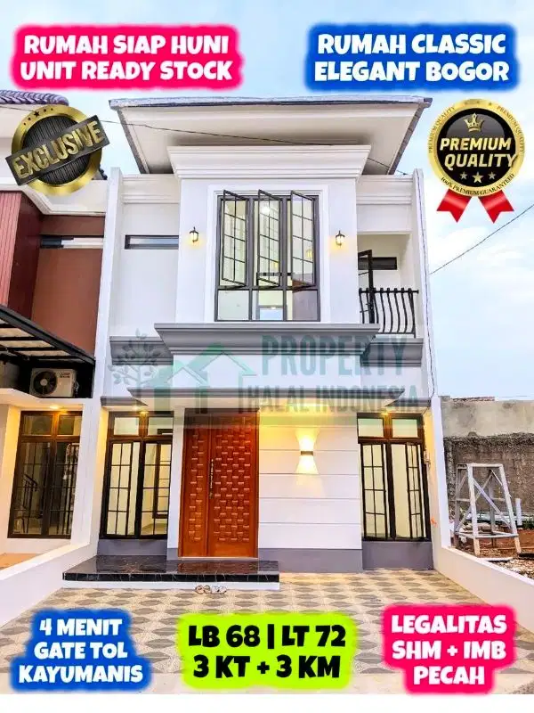 Jual Rumah Classic Cantik Siap Huni Dekat Gate Tol Kayumanis BORR