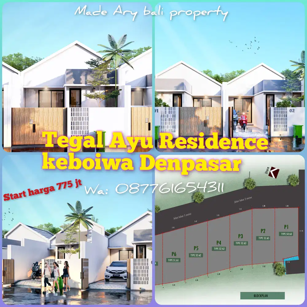 Rumah Baru minimalis di Jln Keboiwa Denpasar Barat