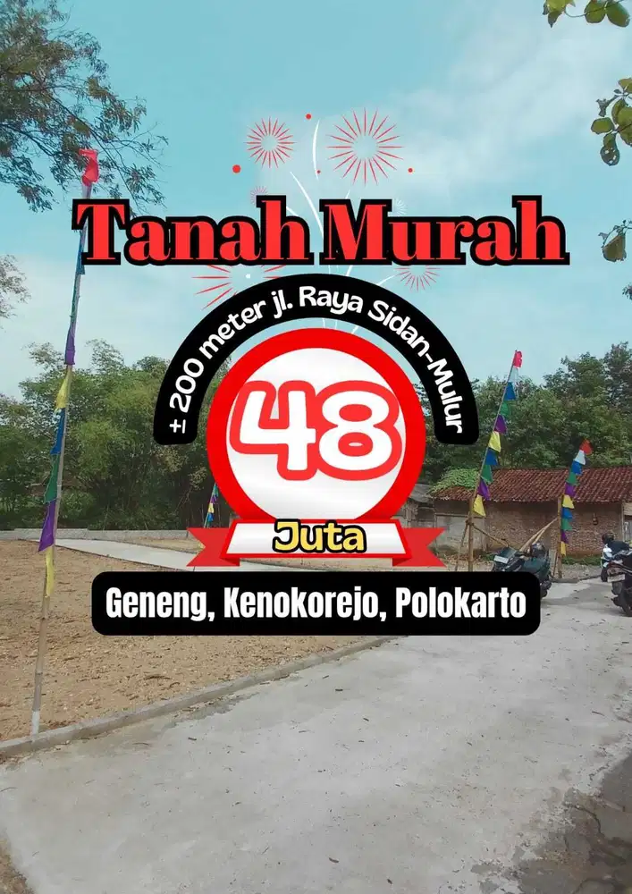 TANAH DIJUAL SIAP BANGUN LOKASI ASRI NYAMAN