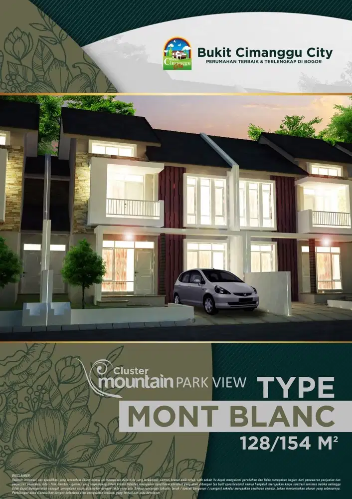 Termurah Dijual Cepat Rumah SHM 170m Bukit Cimanggu City Kota Bogor