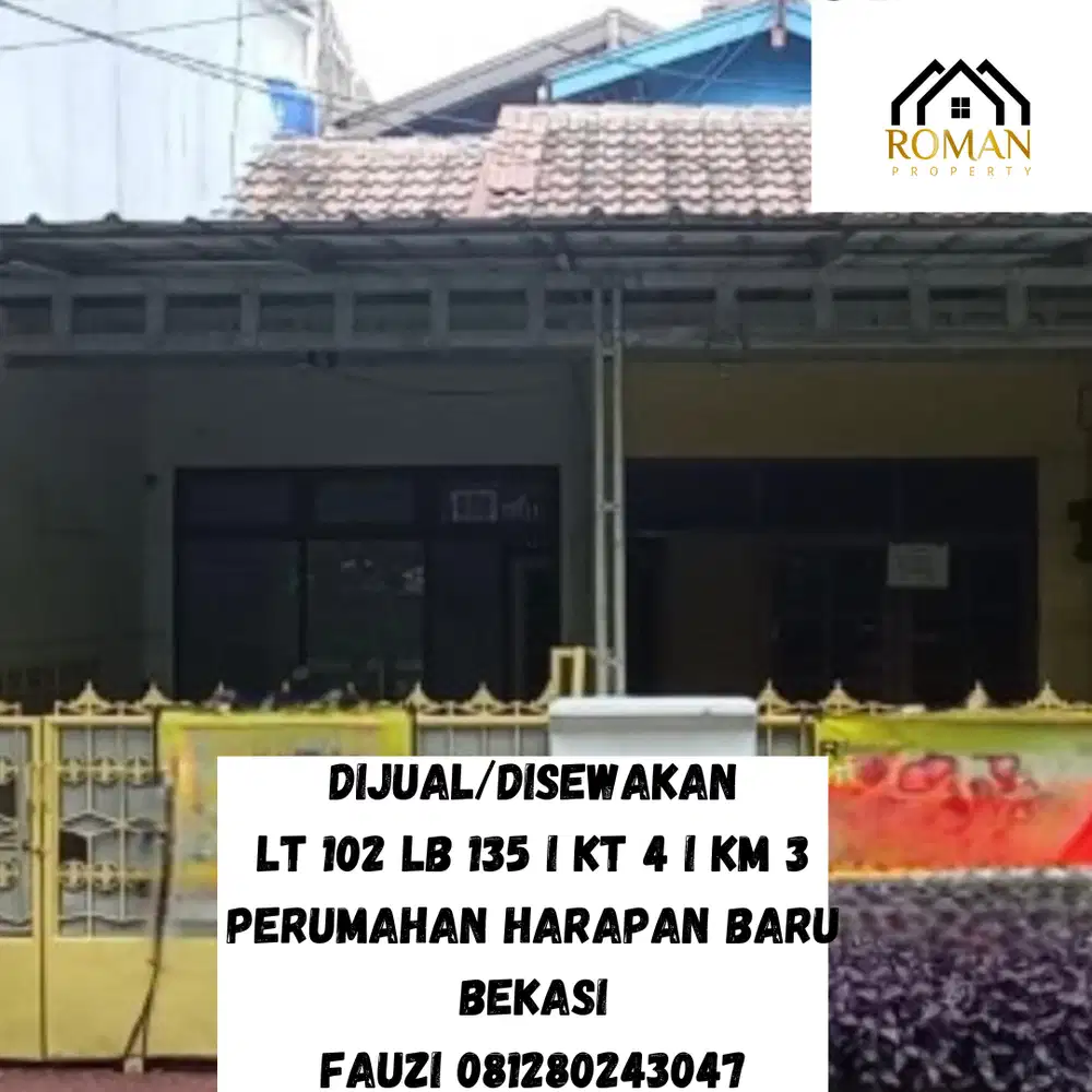 DIJUAL RUMAH PINGGIR JALAN COCOK USAHA DAN HUNI