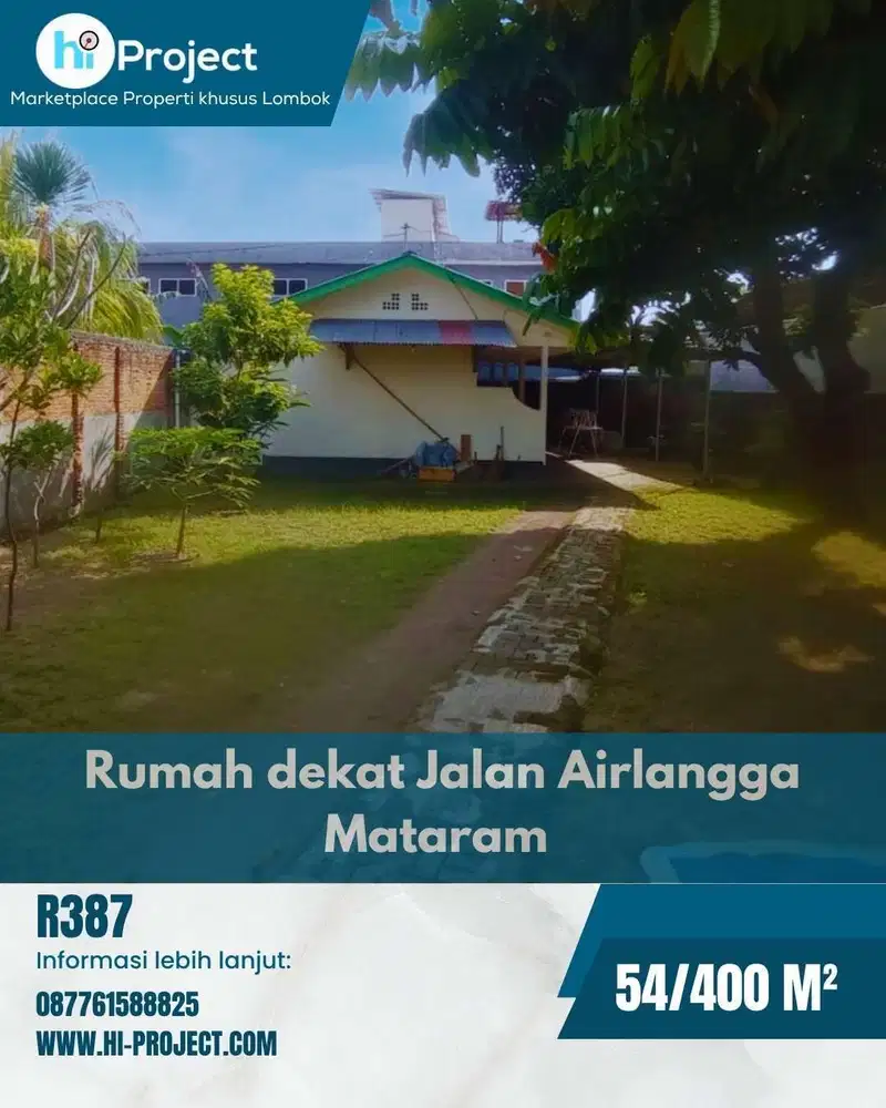 Rumah dekat jalan Airlangga Gomong Mataram R387