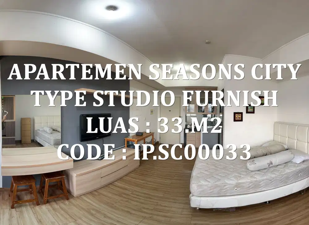 Disewakan Apartemen Seasons City Type Studio Furnish, Tower B Lt. 15