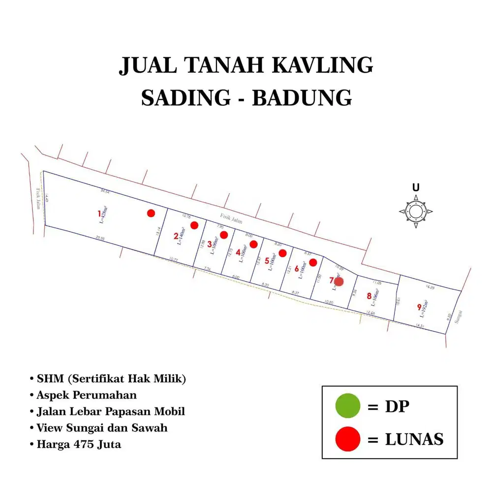 D jual tanah murah sading