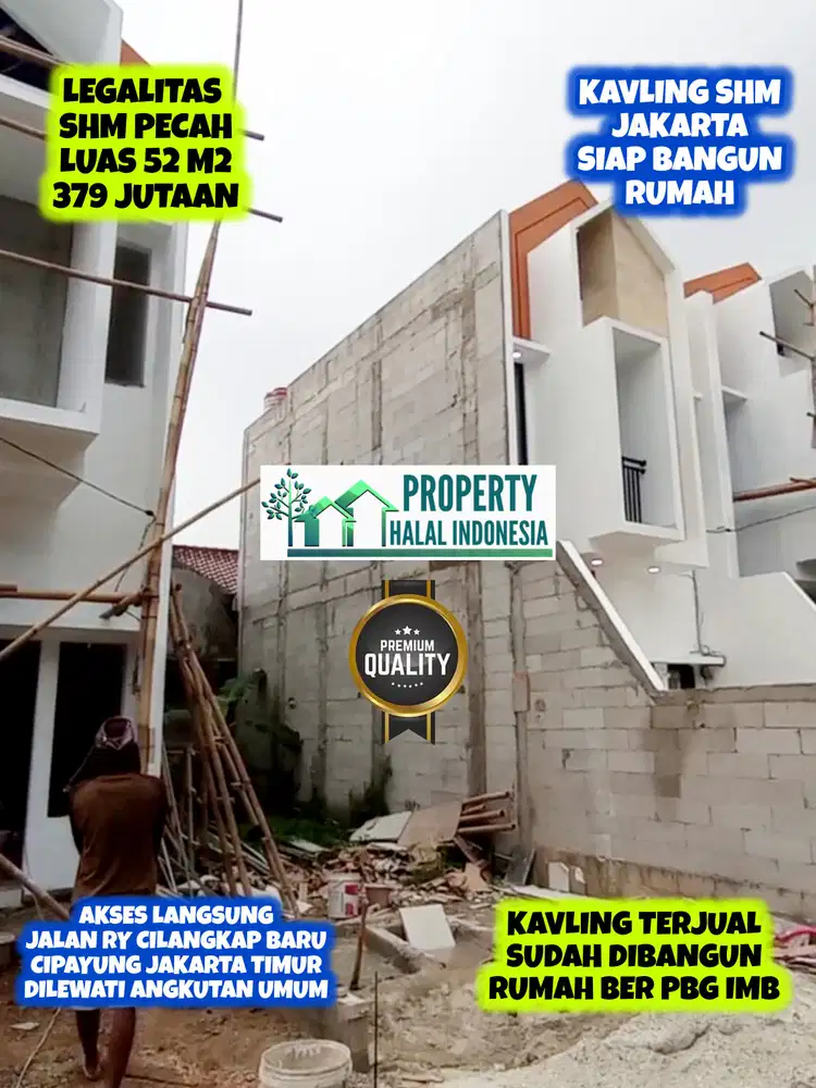 Jual Kavling SHM Pecah Cilangkap Jaktim - Siap Bangun Akses Dua Mobil