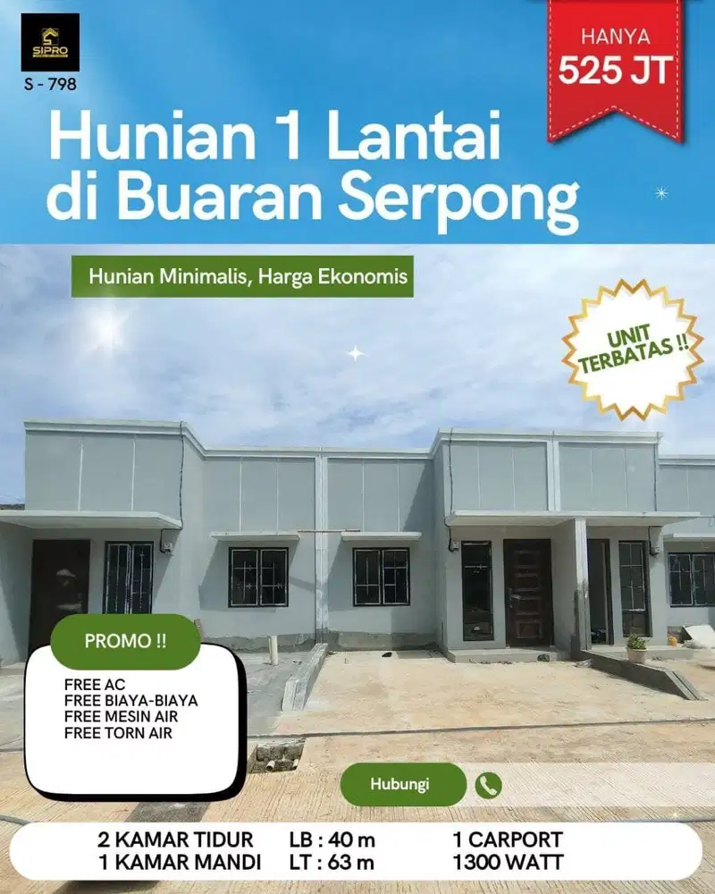 Rumah siap huni dekat BSD bisa KPR DP suka suka