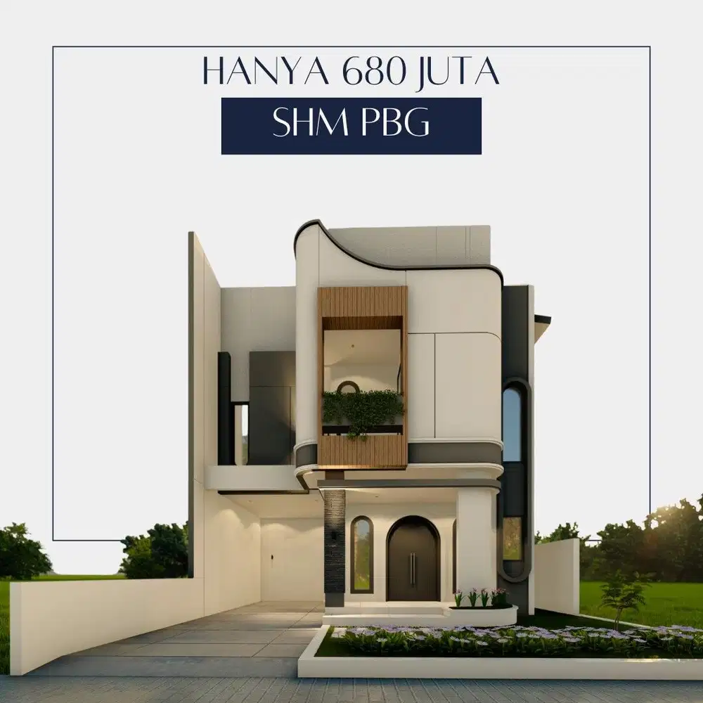 Rumah Baru Harga Murah 2 Lantai View Merapi, SHM di Timur Sleman