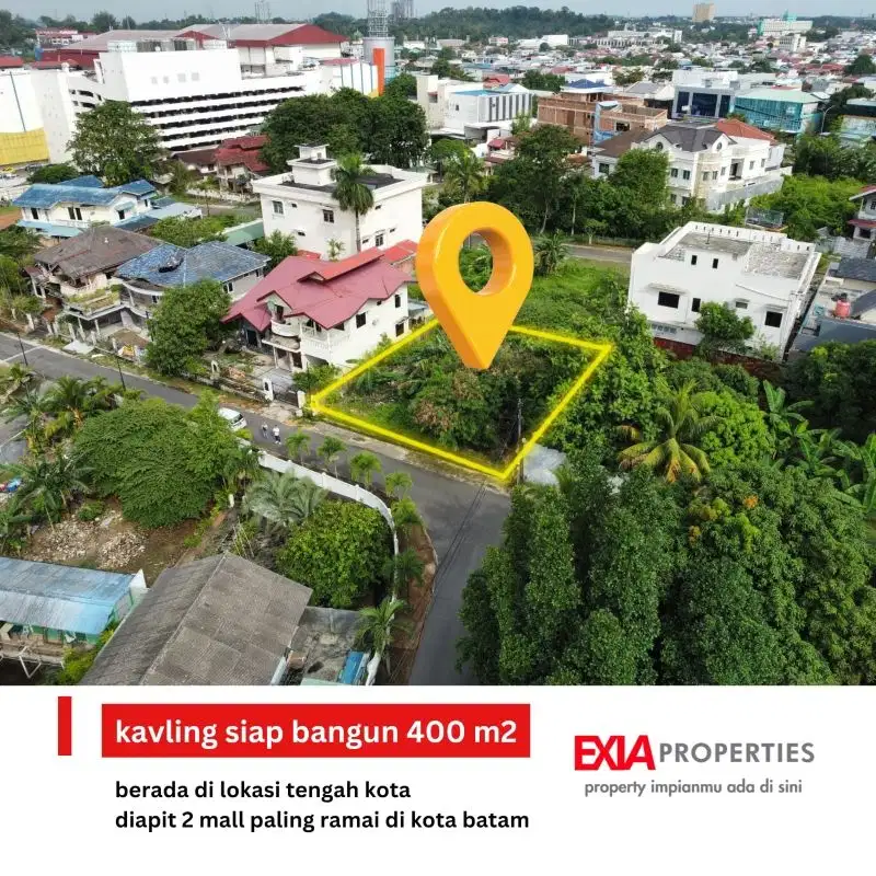 Dijual lahan 400m2  siap bangun Baloi Kusuma