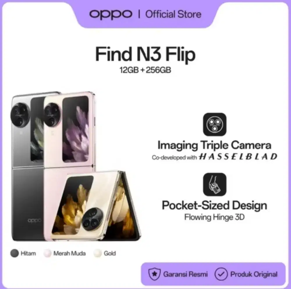 OPPO N3 FLIP 12/256GB BISA KREDIT SYARAT KTP SAJA