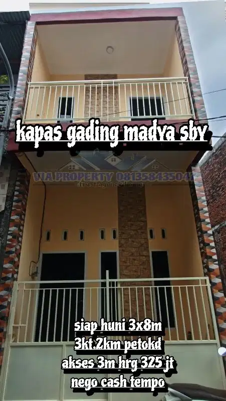 rumah minimalis kapas gading madya lingkungan beesih nyaman