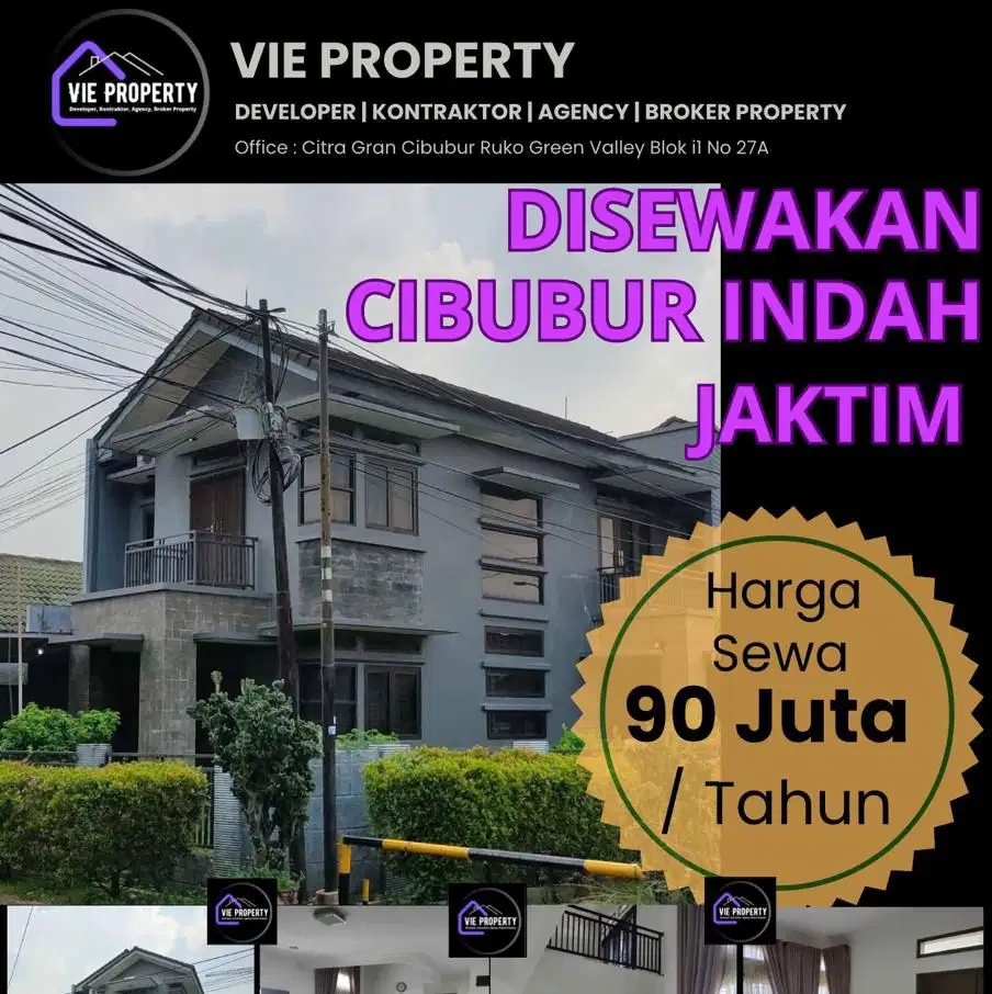 DISEWAKAN RUMAH DI CIBUBUR INDAH