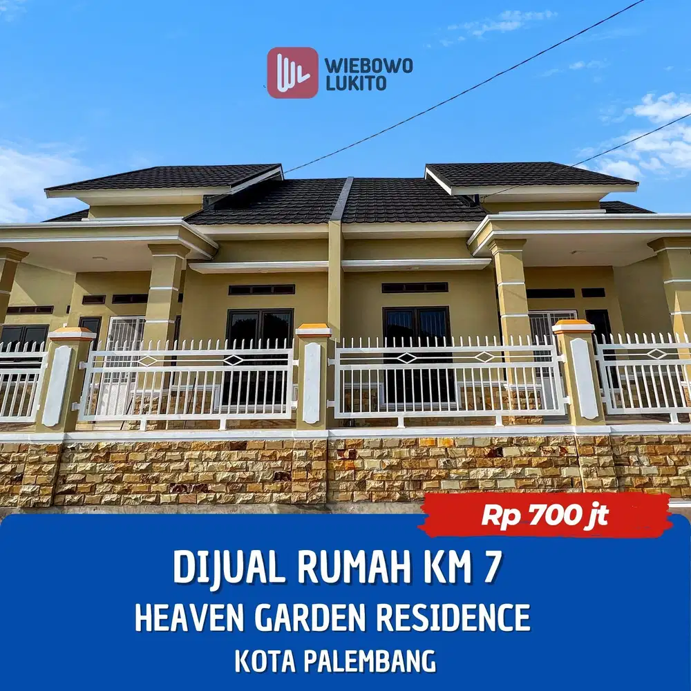 Dijual Rumah Palembang Karya Baru Km 7 Heaven Garden Residence
