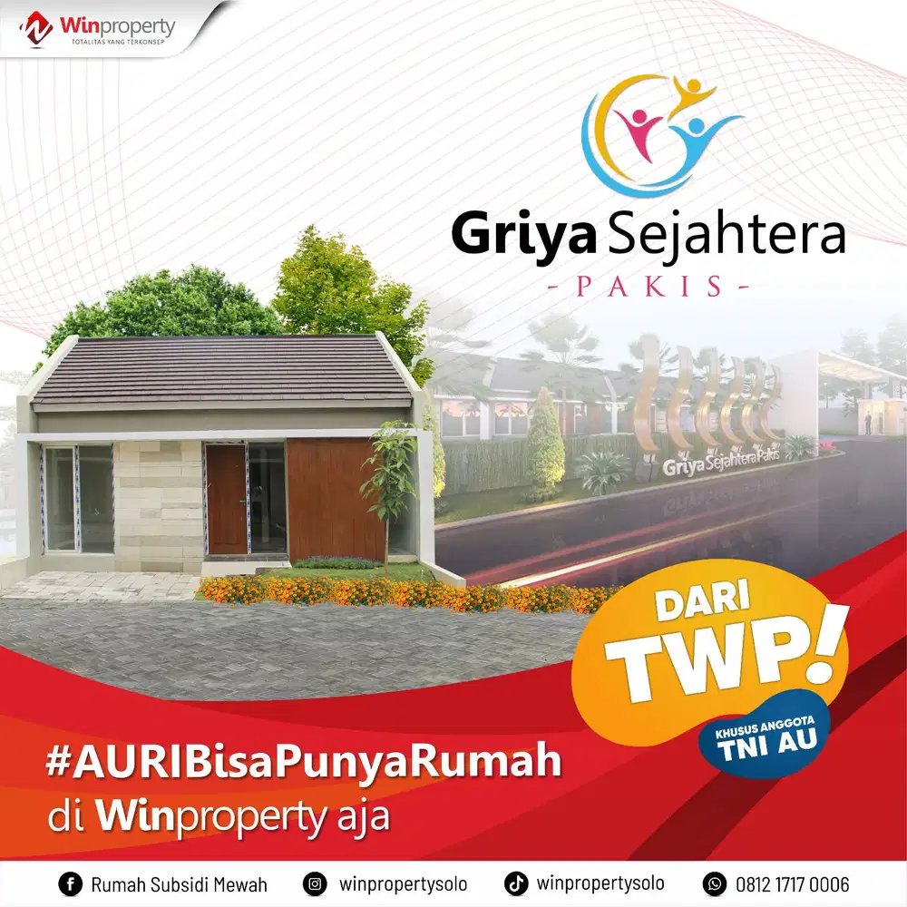 RUMAH TWP 200 JUTAAN DI GRIYA SEJAHTERA PAKIS