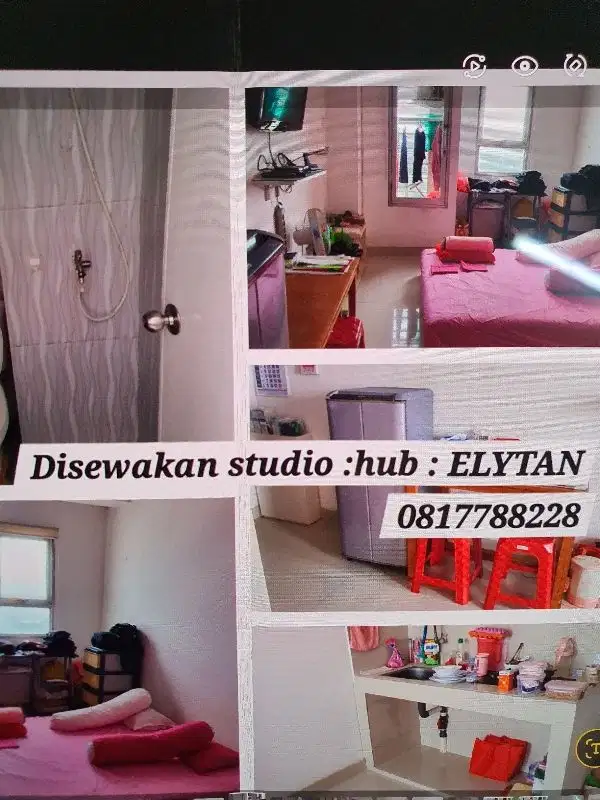disewakan studio apartemen menara latumneten grogol jakarta barat