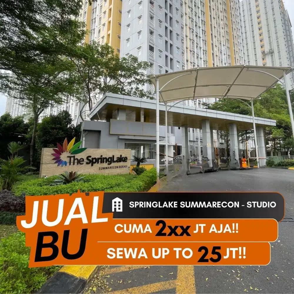JUAL BU APARTEMEN THE SPRINGLAKE SUMMARECON BEKASI STUDIO