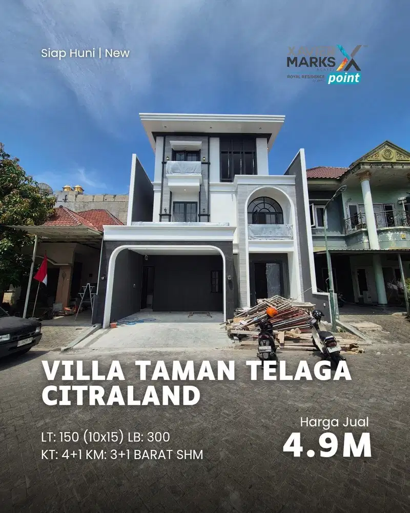 Dijual Rumah Villa Taman Telaga Citraland , BARU GRESS