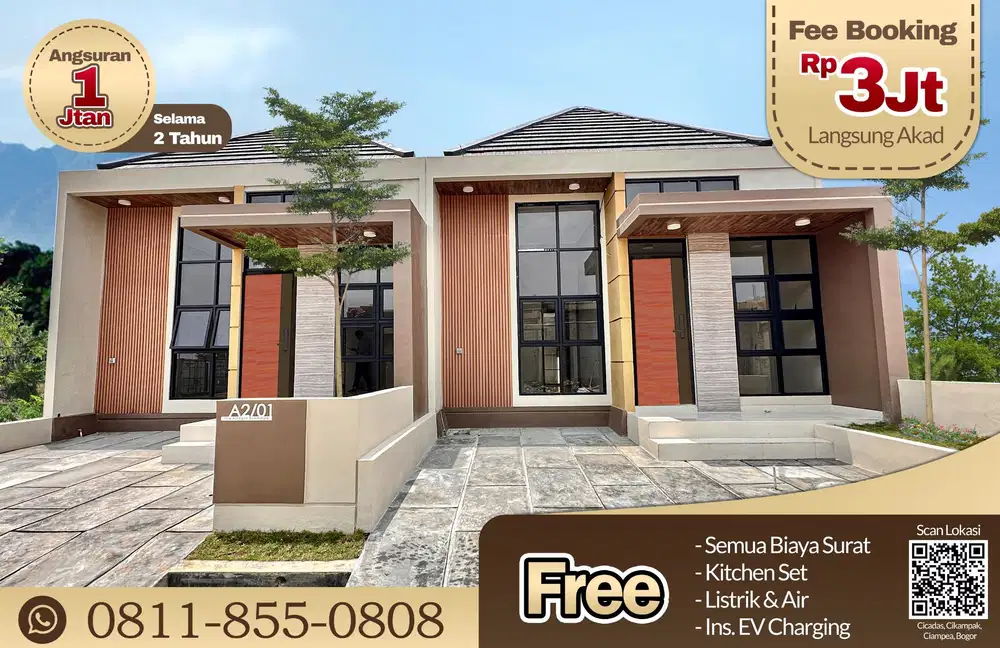 PROMO RUMAH MEWAH 1 LANTAI DI DRAMAGA BOGOR