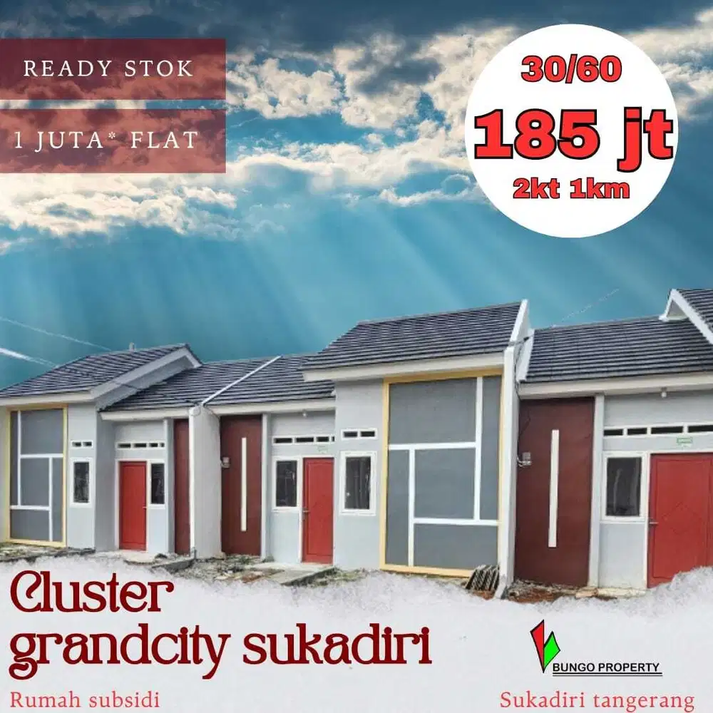 Hunian kpr subsidi dengan bangunan kokoh dan bebas banjir