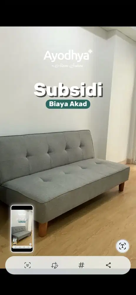 Apartemen ayodhya ready stock