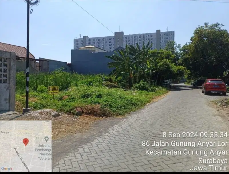 Tanah untuk hunian di jalan MERR