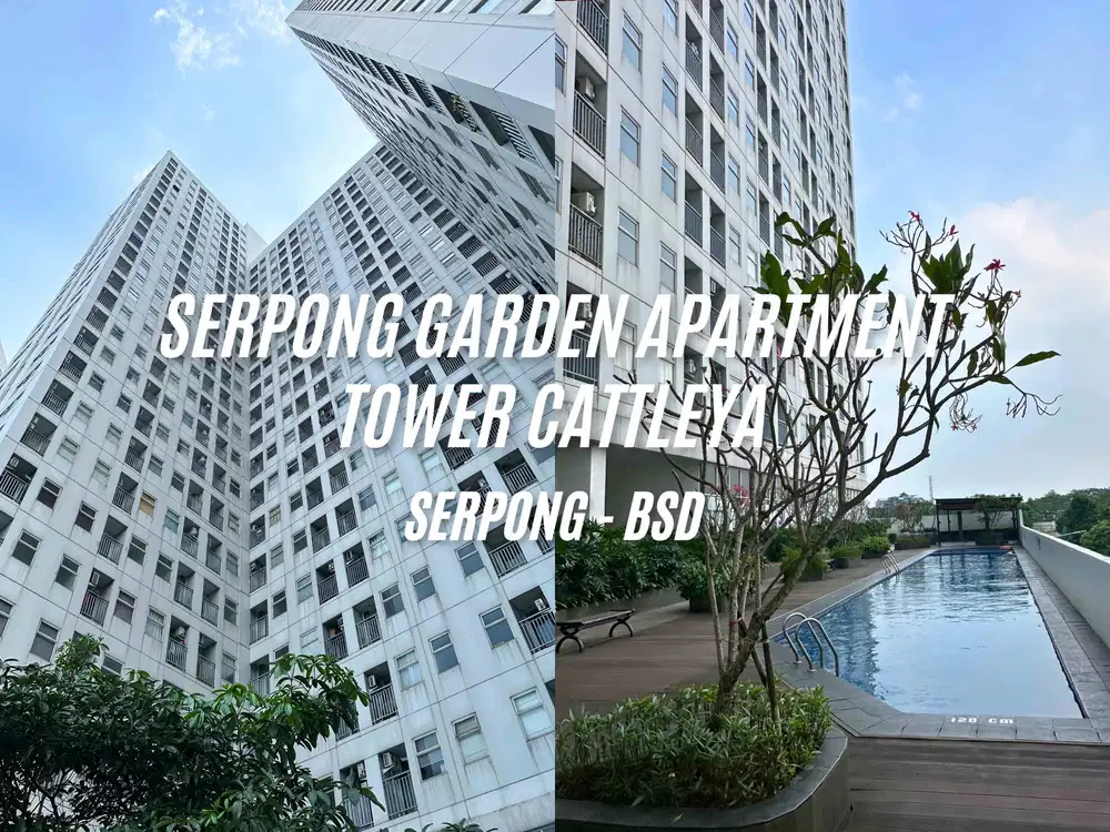 DIJUAL - APARTEMEN SERPONG GARDEN TOWER CATTLEYA LANTAI 23 - BSD